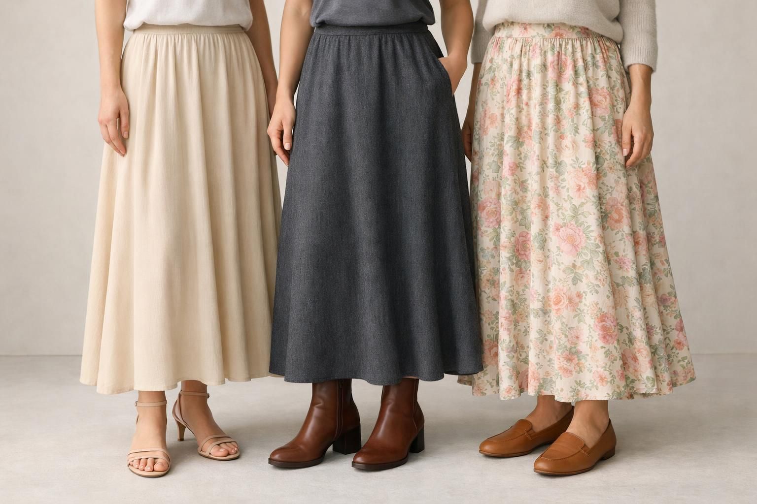 découvrez quelles chaussures choisir avec une jupe longue : sandales légères, bottines tendances ou mocassins élégants, pour un style parfait en toute occasion.