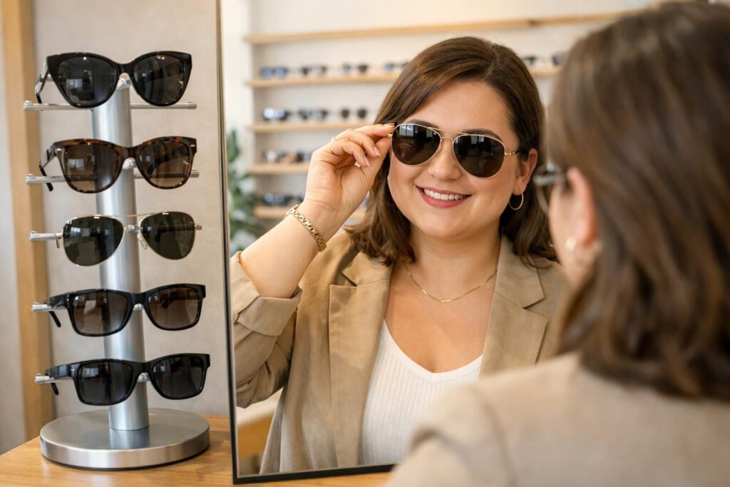 découvrez nos conseils pour choisir des lunettes de soleil adaptées à un visage rond, afin de mettre en valeur vos traits et protéger vos yeux avec style.